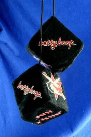 Betty Boop Hanging Plush Dice Auto/car Accessories.