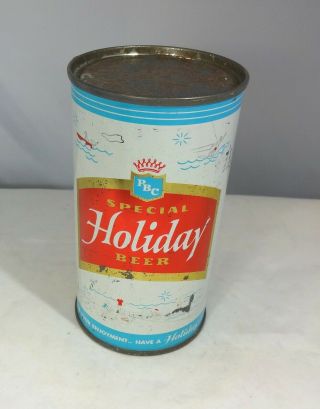 Holiday Vintage Flat Top Beer Can Wisconsin