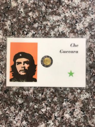 Rare Card Ernesto Che Guevara Cuban Military Rebel Army Commander Revolution