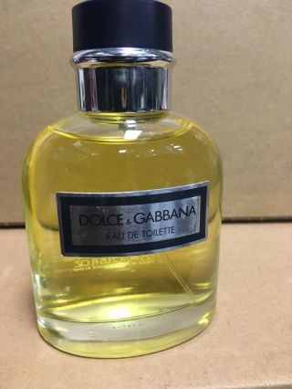 Vintage Dolce & Gabbana Pour Homme 4.  2 Oz / 125 Ml Edt Spray Made In Italy Rare