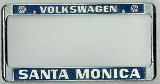 N.  O.  S.  Santa Monica California Volkswagen Vw Vintage Rare License Plate Frame