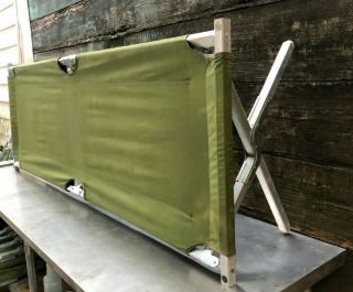 Us Military Surplus Army Cot Aluminum Tri - Fold Folding Sleeping Cot