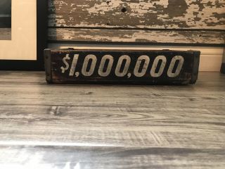 Very Rare Vintage 1940’s One Million 1,  000,  000 Wood Soda Pop Crate 2