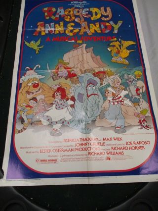 Vintage Movie Poster 1 Sh Raggedy Ann And Andy A Musical Adventure 1977