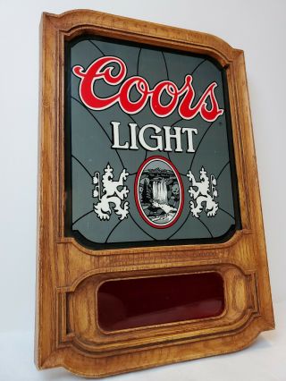 Coors Light Beer Sign 1981 Clock Part Broken Sign For Mancave Pool Hall Bar