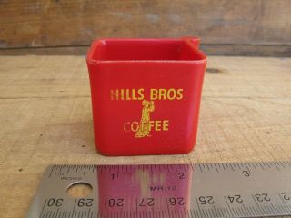 Vintage Embossed Hills Bros Red Coffee Measuring Scoop Advertising