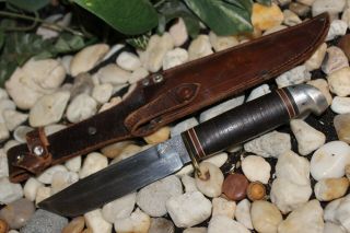 Rare Early Vintage Western Cutlery Boy Scouts Boulder Colorado Knife N Sheath