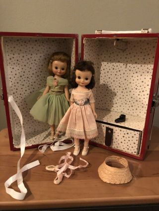 2 Vintage Betsy Mccall Dolls With Clothes & Case