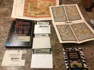Vintage Ultima Trilogy I Ii Iii By Origin For Ibm Pc Tandy Rpg Rare