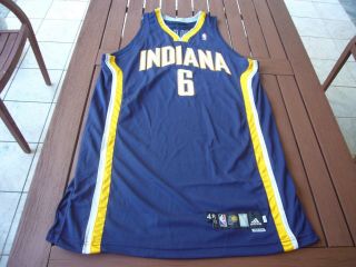 2008 - 09 Adidas Marquis Daniels Indiana Pacers Pro Cut Game Jersey Sz 48,  4 " Vtg