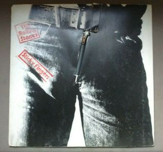 The Rolling Stones Sticky Fingers Vinyl Lp 1st Press Uk Warhol Insert 1971 Zip