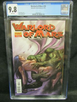 Warlord Of Mars 20 (2012) Parrillo Cover Cgc 9.  8 White Pages D238