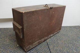 Vintage Hand Crafted Mechanics Tool Box Chest Case with Drawers / Trays 2