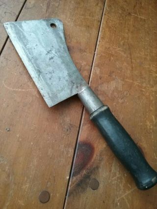 American Knife Co.  Baldswinville Ny Vintage Butcher Meat Cleaver 6 " Blade