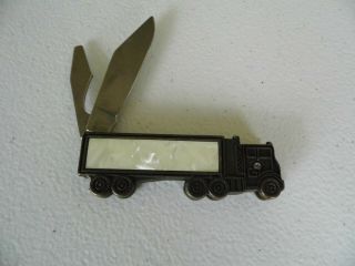 1970s OLD TRUCKERS NEVER DIE THEY JUST GET A PETERBILT PROMOTIONAL KNIFE 3