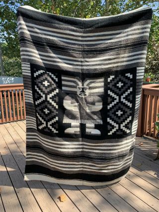 Large Vintage Wool Tribal Blanket?