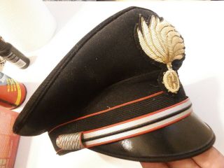 Vintage Italian Carabinieri Issued Police Hat Cap
