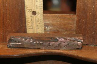 Antique Copper Printing Plate Ixl George Wostenholm Pocket Knife