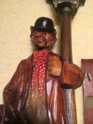 Black Forest Karl Griesbaum Automaton Hand Carved Hobo Whistler
