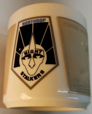 Northrop Night Stalker 2 Area 51 Us Army Ceramic Coffee Cup Mug Rare