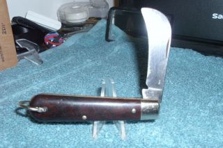 Vintage,  Colonial Prov.  U.  S.  A.  Bakelite Handled,  Pruner/hawkbill/florist Knife