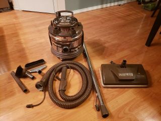 Vintage Filter Queen Vacuum Ld31x With Electric Power Nozzle & Attachments