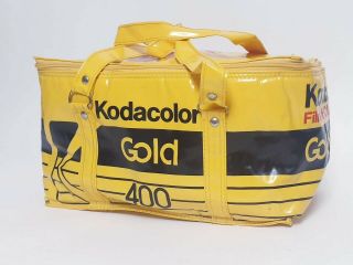 Vintage Kodak Padded Camera Bag Gold 400 Kodacolor 36cm Duffle Bag