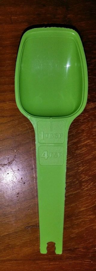 Vintage Green Tupperware Replacement Measuring Spoon - 1 Tbsp.  Tablespoon/4 Tsp