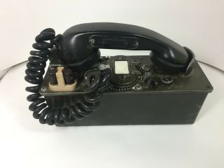 Vintage Ta - 312/pt Military Army Field Phone Radio Crank Telephone