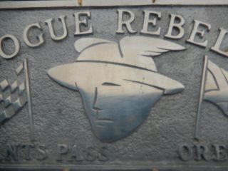 Vtg Rare Mercury Car Club Plaque Auto Rogue Rebels Chicago Metal Craft
