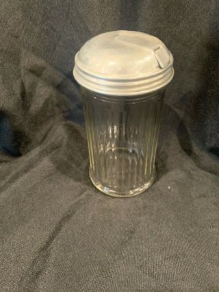 Vintage Gemco Restaurant Quality Clear Ribbed Glass Sugar Dispenser Usa Nyc
