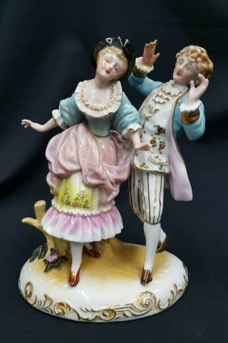 Vintage British Porcelain Dancing Couple Figurine