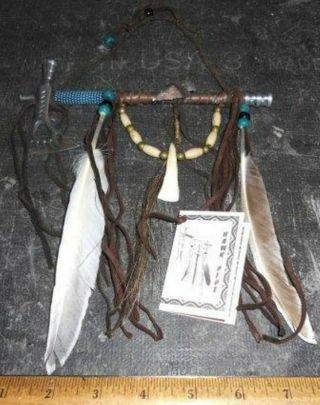 Navajo Native American Indian Peace Pipe/tomahawk - Handmade