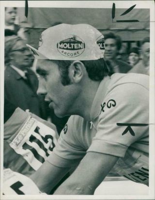 Photograph Of Eddy Merckx Belgian Bicycle