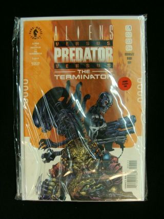 Aliens Vs Predator Vs The Terminator 1 - 4 Complete Set Dark Horse Comics