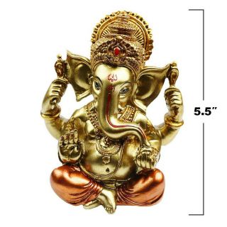 Hindu God Lord Ganesha Idol Statue - Indian Elephant Buddha Ganesha Sculpture.