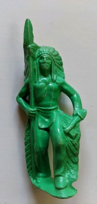 Vintage Tim - Mee ? Green Indian Plastic Figure Toy