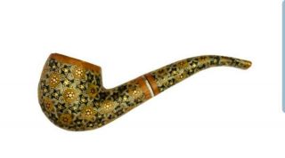 Tobacco Pipe - Persian Pattern Art - Inlaid Work - Khatam Kari