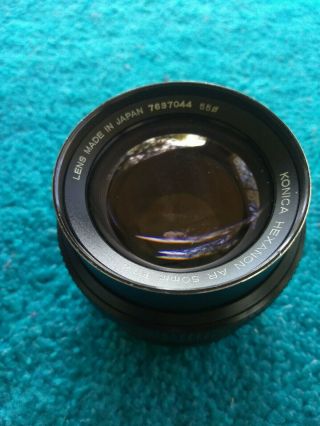 Vintage Konica Hexanon Ar 50mm 1.  4 Lens