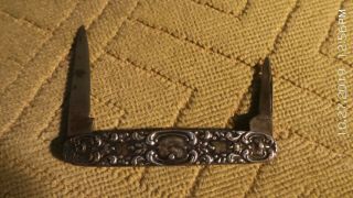 Vintage Sterling Small 2 Blade Folding Pocket Knife - Germany