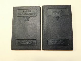 Set Of 2 Vintage 1934 Books: Sales Management & Heating Systems