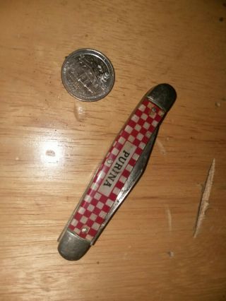 Vintage Pocket Knife Advertising Purina