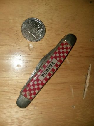 Vintage Pocket Knife Advertising Purina 2