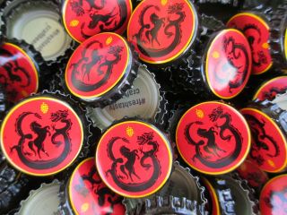 100 " Horse And Dragon " Beer Bottle Caps (no Dents).  S&h