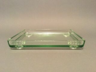Vintage E.  S.  B.  Co.  No.  7 Glass Battery Tray Or " Battery Rest Insulator "