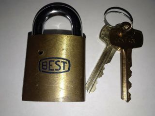 Best Champlin (Champlin Oil) 2nd model Logo padlock,  lock with key 2
