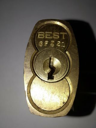 Best Champlin (Champlin Oil) 2nd model Logo padlock,  lock with key 3