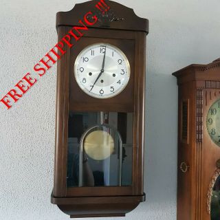 0287 - German Fhs Hermle Westminster Chime Wall Clock