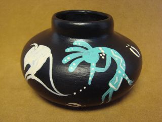 Laguna Pueblo Pottery Hand Painted Pot By West Mountain