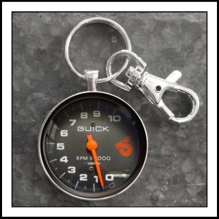 Vintage Buick Grand National Tachometer Photo Keychain Great Gift 